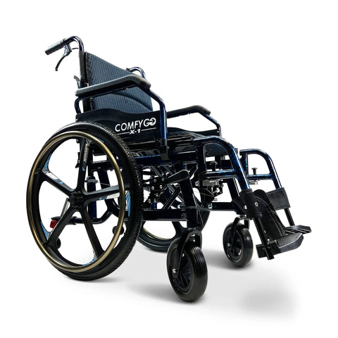 X-1 ComfyGO Lightweight Manual Wheelchair with Quick-Detach Wheels X-1 ComfyGO Lightweight Manual Wheelchair with Quick-Detach Wheels