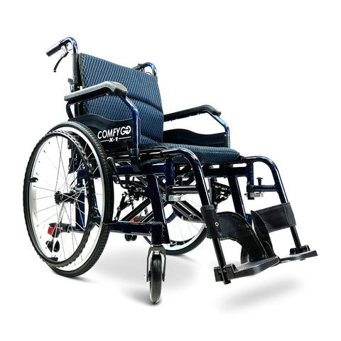 X-1 ComfyGO Lightweight Manual Wheelchair with Quick-Detach Wheels X-1 ComfyGO Lightweight Manual Wheelchair with Quick-Detach Wheels