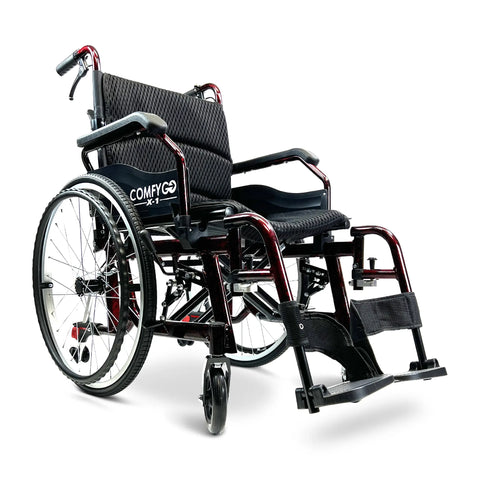 X-1 ComfyGO Lightweight Manual Wheelchair with Quick-Detach Wheels X-1 ComfyGO Lightweight Manual Wheelchair with Quick-Detach Wheels