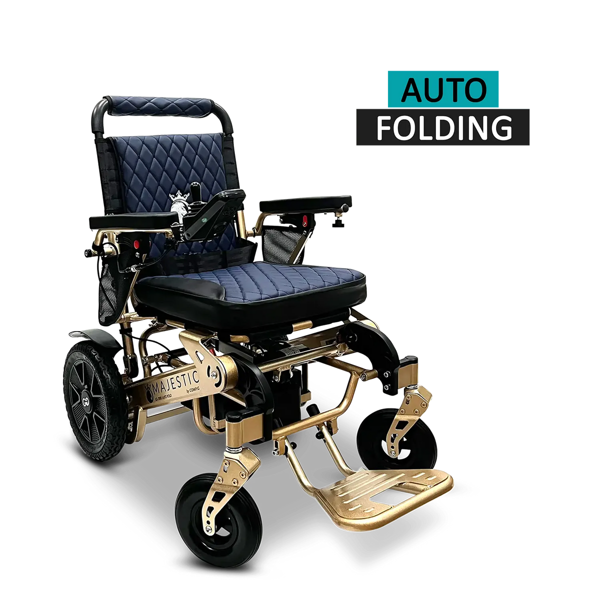 MAJESTIC IQ-7000 Auto Folding Remote Controlled Electric Wheelchair + Brushless Motor