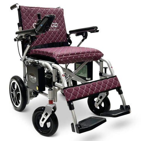 X-7 ComfyGO Lightweight Foldable Electric Wheelchair for Travel