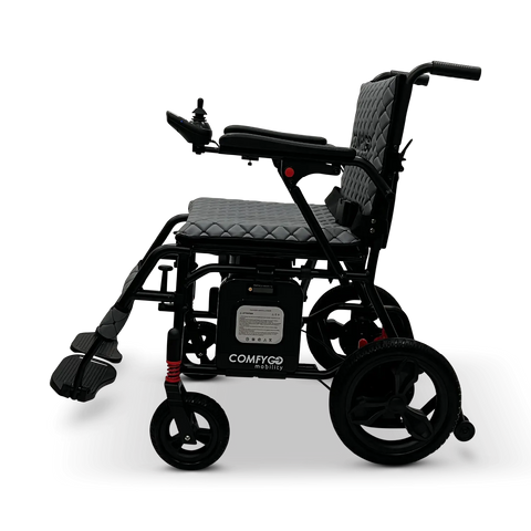 X-7 ComfyGO Lightweight Foldable Electric Wheelchair for Travel