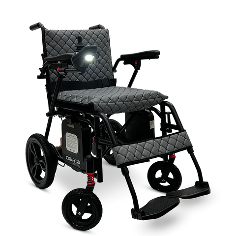 X-7 ComfyGO Lightweight Foldable Electric Wheelchair for Travel