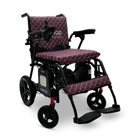 X-7 ComfyGO Lightweight Foldable Electric Wheelchair for Travel