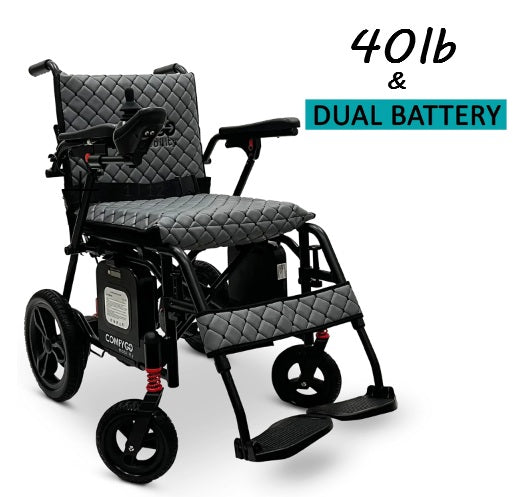 ComfyGo X-7 Ultra-Lightweight Dual Battery Electric Wheelchair